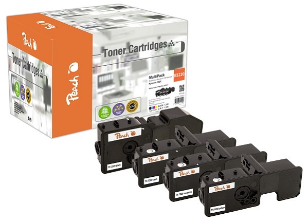 PEACH kompatibilní toner Kyocera TK-5220 MultiPack, bk, c, m, y, 4x1200 výnos 112413