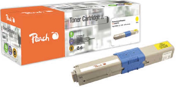 PEACH kompatibilní toner OKI 44469704, žlutá, 2000 výnos PT243