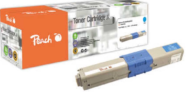 PEACH kompatibilní toner OKI 44469706, cyan, 2000 výnos PT241