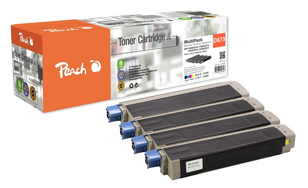 PEACH kompatibilní toner OKI MC 873 MultiPack XL, bk, c, m, y 112487