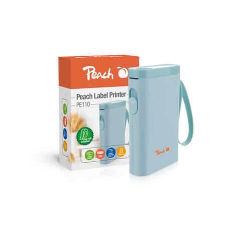 PEACH PE110 - tiskárna samolepících štítků, nabíjecí, modrá PE110-bl