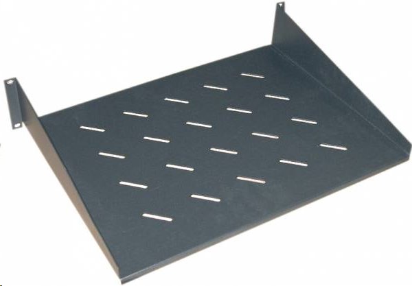 Pevná dierovaná polica 2U 19", hĺbka 450mm RGA-5-450