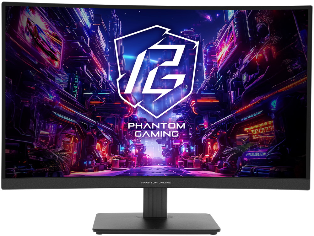 Phantom Gaming by Asrock monitor zakřivený PG27QRT1B 27"/VA/2560x1440/180Hz/300cd/m2/1ms/HDMI/DP/speake 90LXA0F0-A0E1A0V
