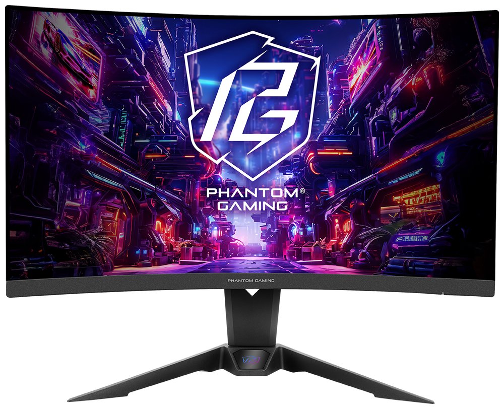 Phantom Gaming by Asrock monitor zakřivený PG27QRT2A 27"/VA/2560x1440/180Hz/300cd/m2/1ms/HDMI/DP/speake 90LXA0E0-A0E1A0V