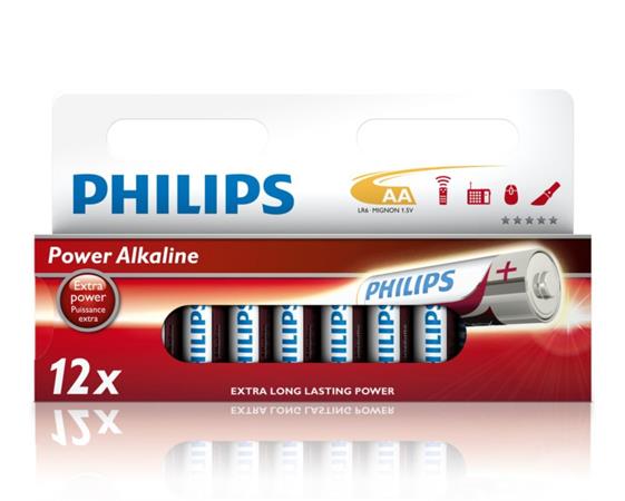 Philips baterie AA Power Alkaline - 4+2ks LR6P12W/10