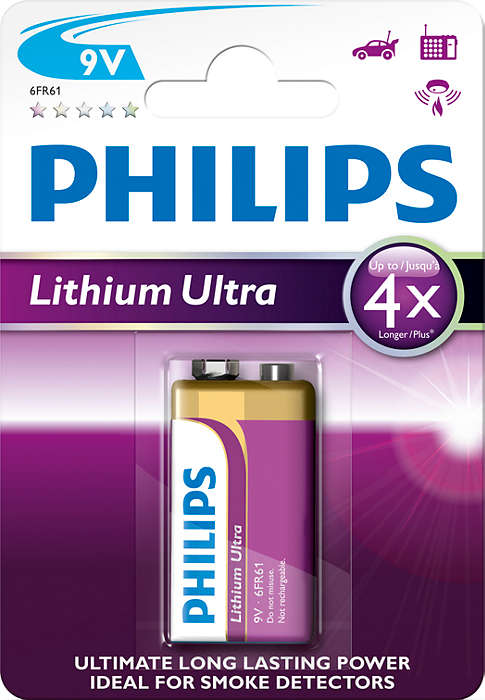 Philips baterie Ultra lithium 6FR61LB1A/10