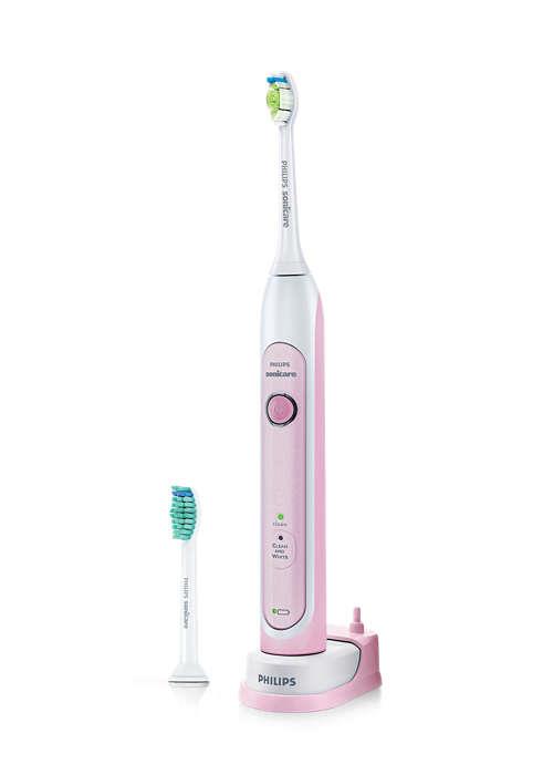 Philips HX6762/43 Sonicare HealthyWhite elektrická zubná kefka | ružová