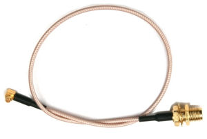 pigtail 0,25m RG316 MMCX - RSMA male 90° úhlový MMCX-RSM90