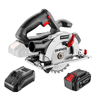 Píla kotúčová, 58G008-BC, 18V, s laserom, GRAPHITE + akumulator a nabijacka