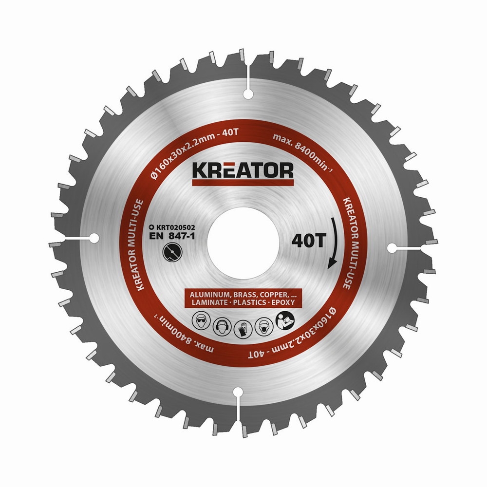 Pílový kotúč Kreator KRT020502 univerzálny 160mm, 40T