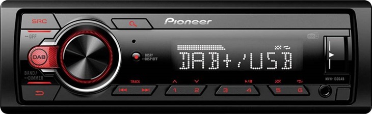 Pioneer MVH-130DAB autorádio