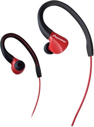 PIONEER SE-E3-R sluchátka / červená