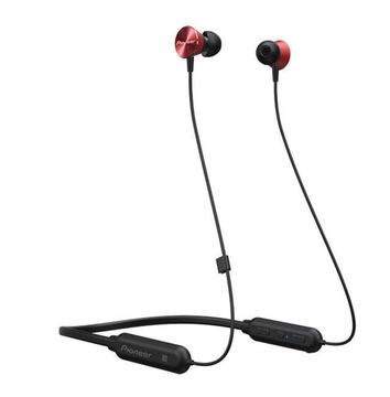 Pioneer špuntová sluchátka s Bluetooth, NFC červená SE-QL7BT-R