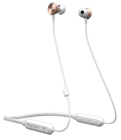 Pioneer špuntová sluchátka s Bluetooth, NFC růžová SE-QL7BT-P