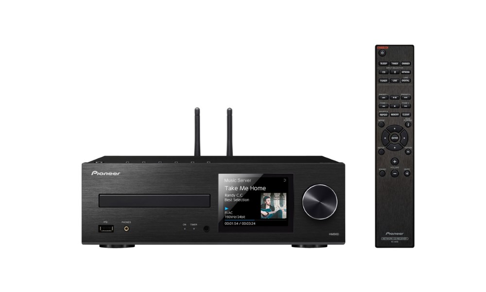 PIONEER XC-HM86D-B Mikrosystém/ Bez reproduktorů/ Černý