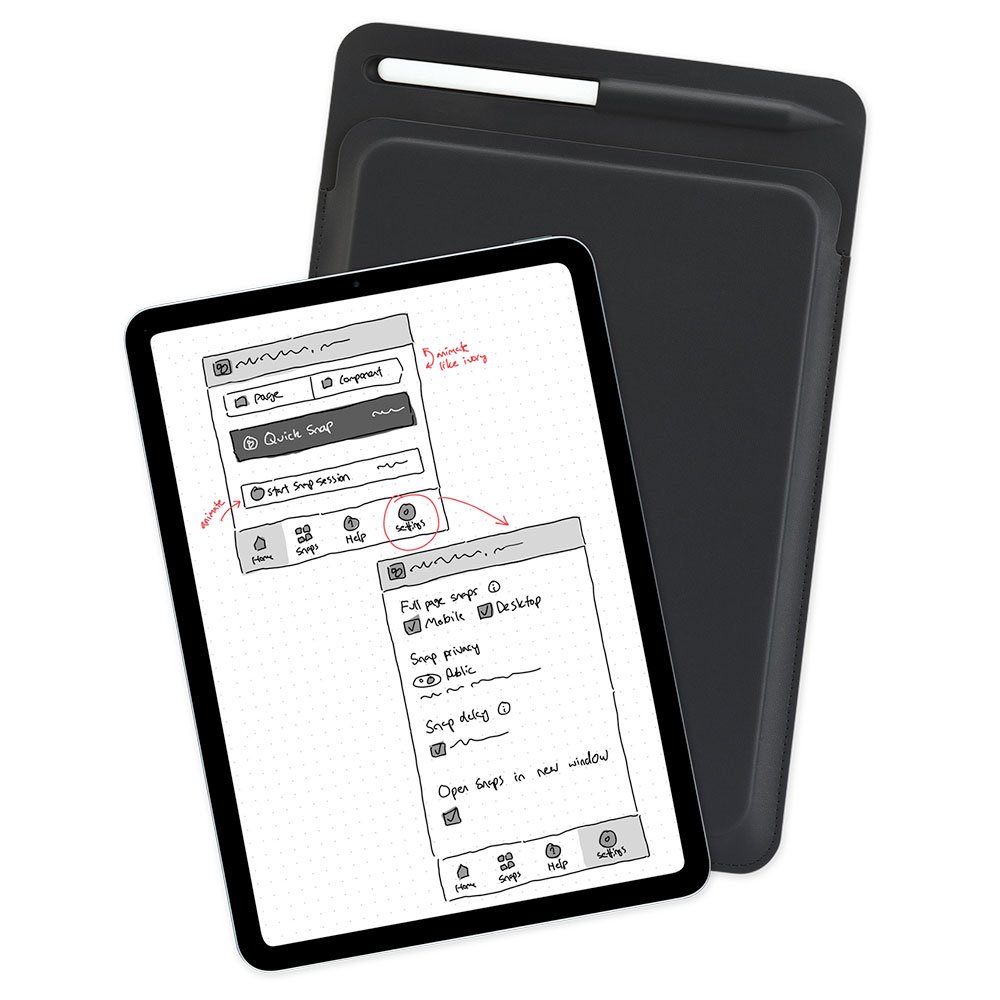 Pipetto puzdro Ultra Slim pre iPad 10.9"/Air 11"/Pro 11" - Black P076-131-AK