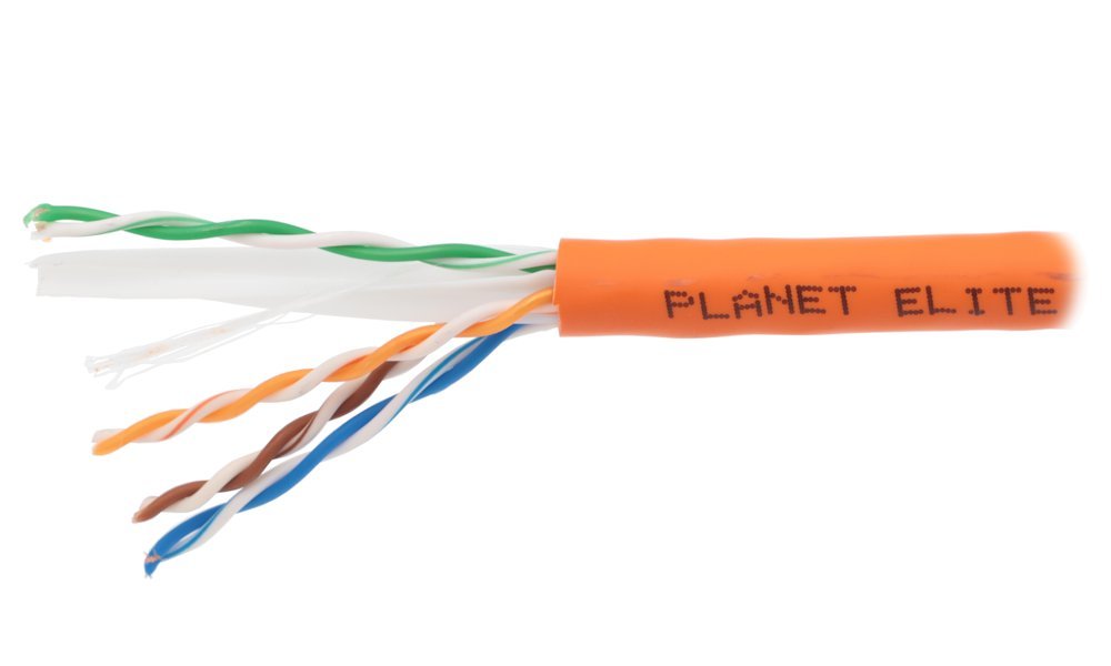 PLANET Elite kabel UTP, drát, 4pár, Cat 6, LS0H, B2ca, balení 225m KAB-UTP6-D-LSO-OR-B2ca-225M