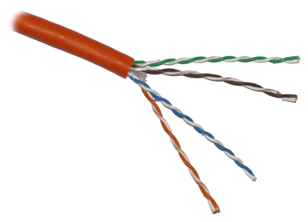 PLANET Elite kabel UTP, drát, Cat 6A, 4p, LS0H, oranžový, balení 305m, B2ca-s1,d1,a1 KAB-UTP6A-D-LSOH-OR-B2ca