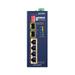 Planet IFGS-624PTF průmyslový L2 switch, 4x 10/100, 2x 1Gb SFP, 4x 802.3at PoE, -40~75°C, 12-54VDC, IP40, fanless, RING