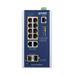 Planet IGS-4215-8UP2T2S průmyslový L2 switch, 8x1Gb, 2x1Gb SFP, 8x PoE 802.3bt 360W, 48-54VDC, -40~75°C, IP30