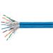 PLANET kabel SFTP, drát, Cat 6A, 4p, 500MHz, LS0H, TWIN stíněný každý pár,Planet Elite, modr KAB-SFTP6A--LSOH-BLUE-2*100