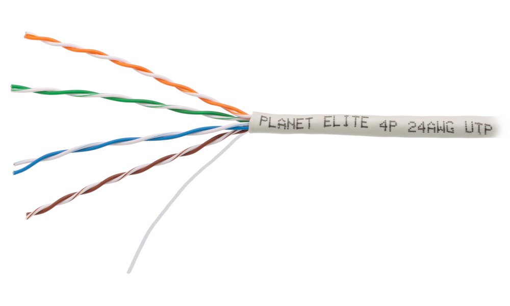 PLANET kabel UTP, drát, 4pár, Cat 5e, Planet Elite, 2404N03, balení 305m, REELEX KAB-UTP5E-D-PVC-REELEX