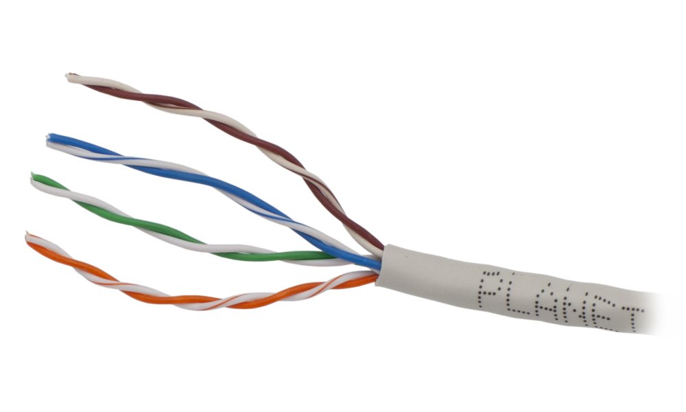 PLANET kabel UTP, drát, 4pár, Cat 5e, Planet Elite, Dca, 2404N03 (balení 100m) KAB-UTP5E-D-100m-E
