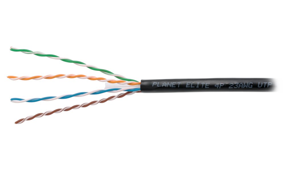PLANET kabel UTP, drát, 4pár, Cat 6, PE venkovní, Dca, balení 305m KAB-UTP6-D-PE