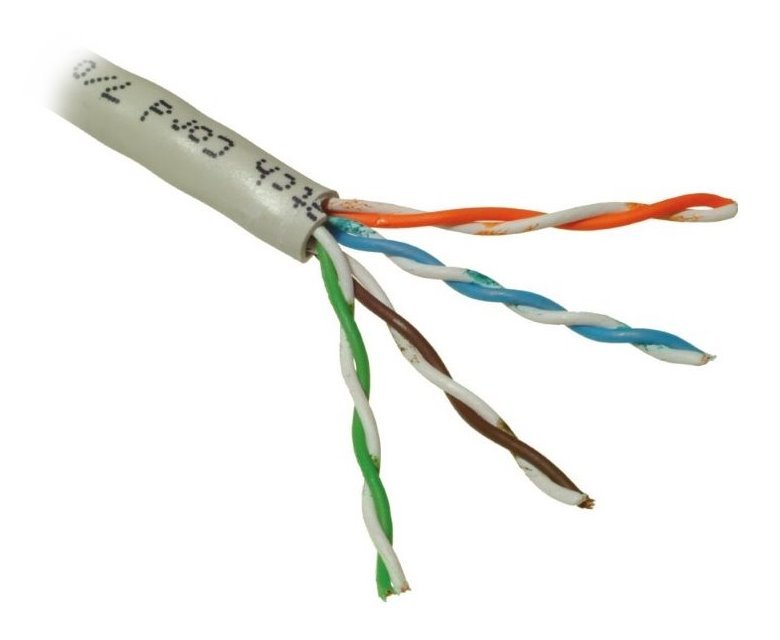 PLANET kabel UTP, lanko, 4pár, Cat 5e, Planet Elite, 2404N23, Dca, balení 305m, šedý KAB-UTP5E-L-PVC