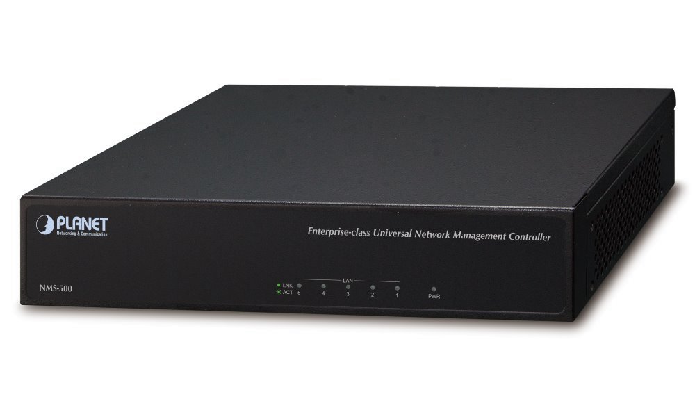 PLANET kontrolér pro 512 zařízení (AP, router, switch, atd)/ 5x LAN/ Web, SNMP NMS-500