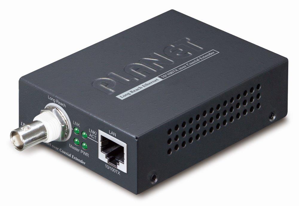 Planet LRE-101C, COAX extender 100Base-TX, LRE (IEEE 1901), dosah 2km
