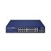 PLANET PoE switch 16x1Gb + 2xSFP 1Gb, VLAN, extend mód 10Mb-250m, PoE 802.3at 30/185W GSD-2022P