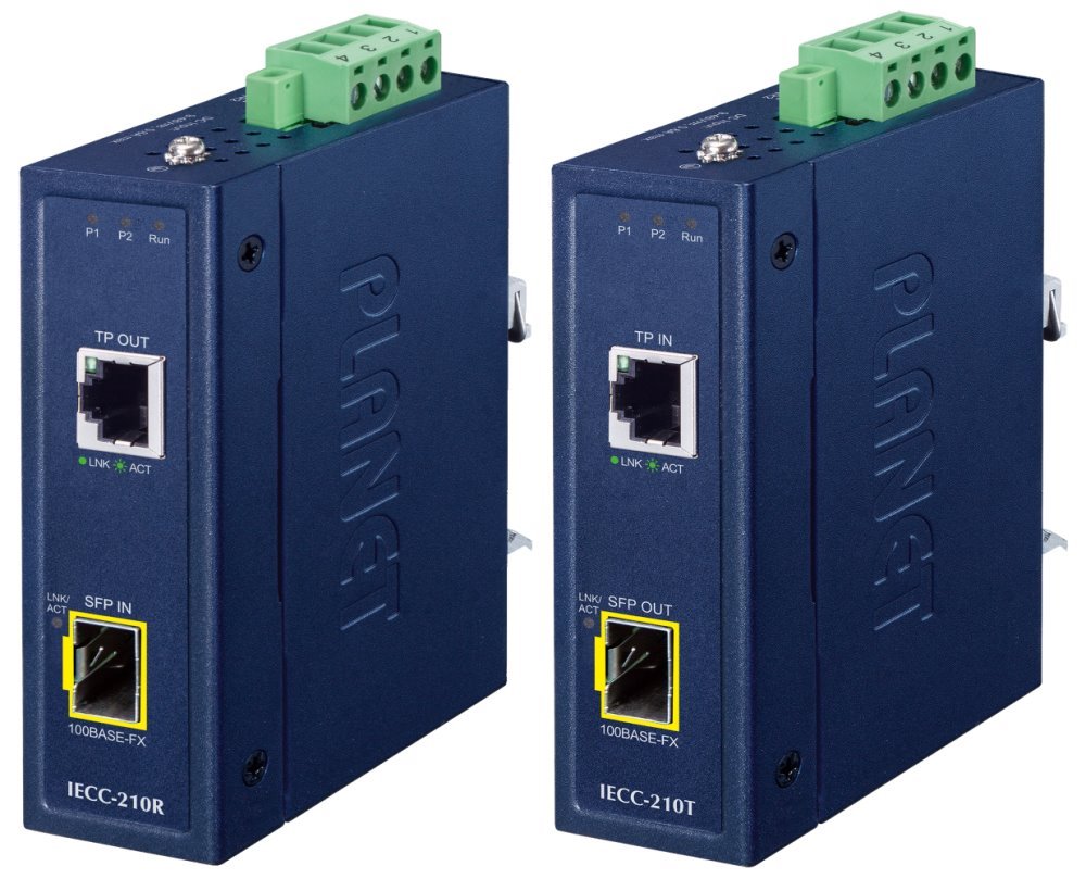 Planet Průmyslový EtherCAT konvertor RJ45/SFP, kit TX+RX IECC-210-KIT-VYP