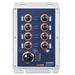 PLANET Průmyslový PoE switch 8x 100Mb, PoE 802.3at 36W/180W, IP67, -40~+75°C, 12-56VDC, M12 konektory ISW-808PT-M12