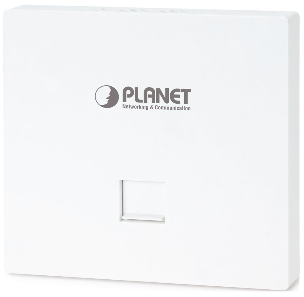 Planet WDAP-W3000AX in-wall AP, 1x1Gb, Dual Band 802.11ax (3Gb/s), PoE+ 802.3at, VLAN, 256 klientů, -20~55°C