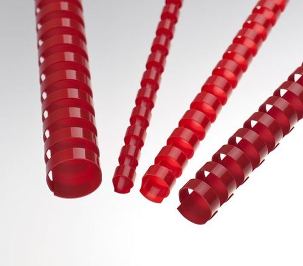 Plastové hřbety 12,5 mm, červené LAMRE21DR12R