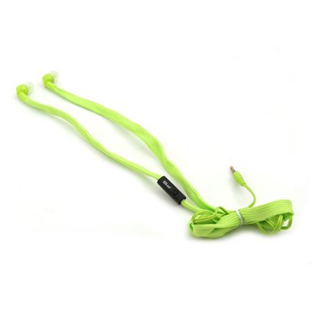 Platinet FREESTYLE SHOELACE sluchátka s mikrofonem, zelená FH2112G