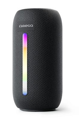 Platinet OMEGA Bluetooth reproduktor V5.1, 10W RMS, RGB podsvícení, baterie 1500mAh, válcový tvar OGQ156