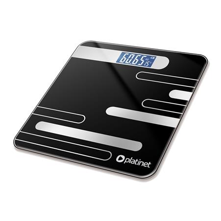 PLATINET osobní váha - nosnost 180 KG, 26x26 cm, černá PBS26B