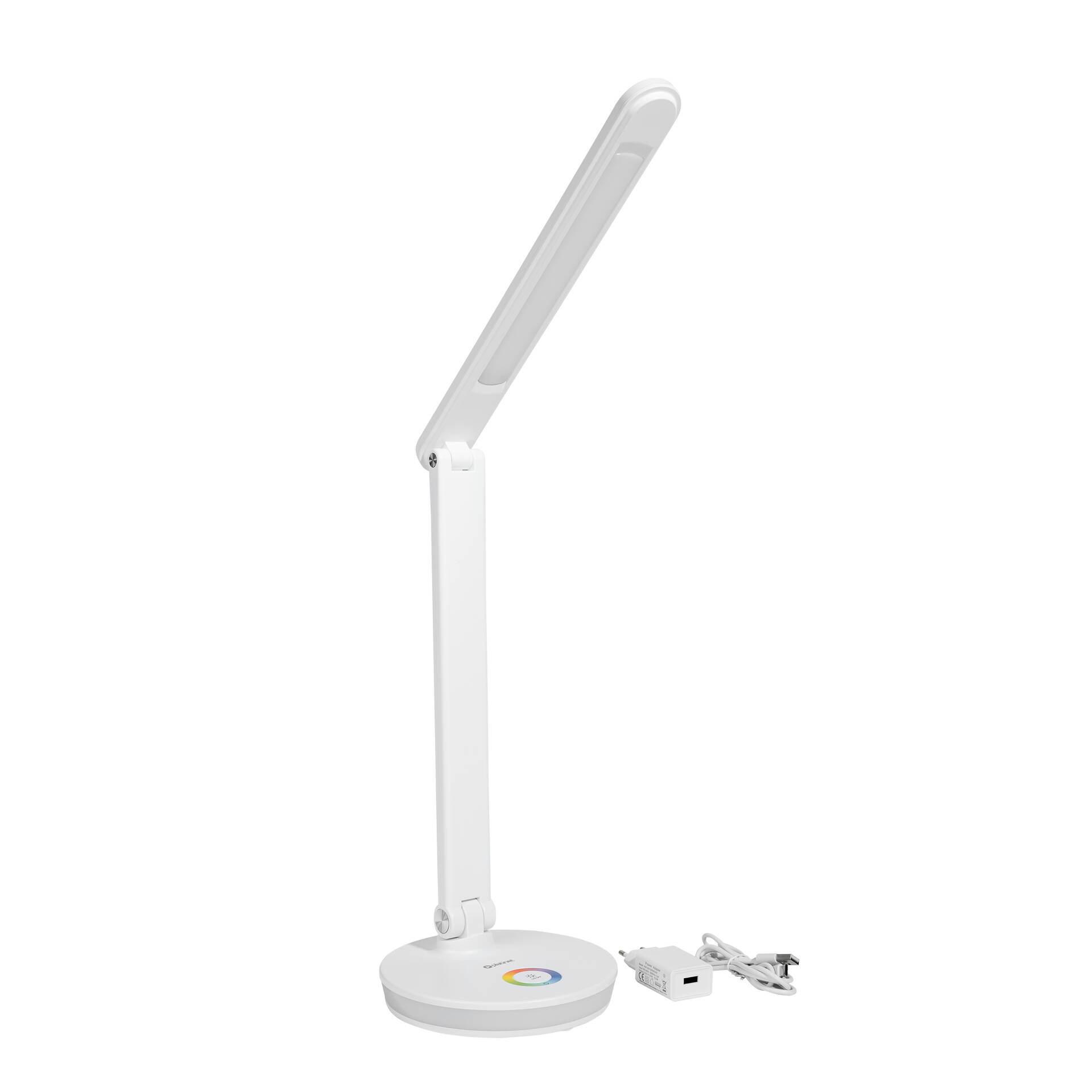 Platinet PDL400RGBW stolní LED lampa 12W stmívatelná, dotykové ovládání, USB port, bílá PLADLL400RGBBL