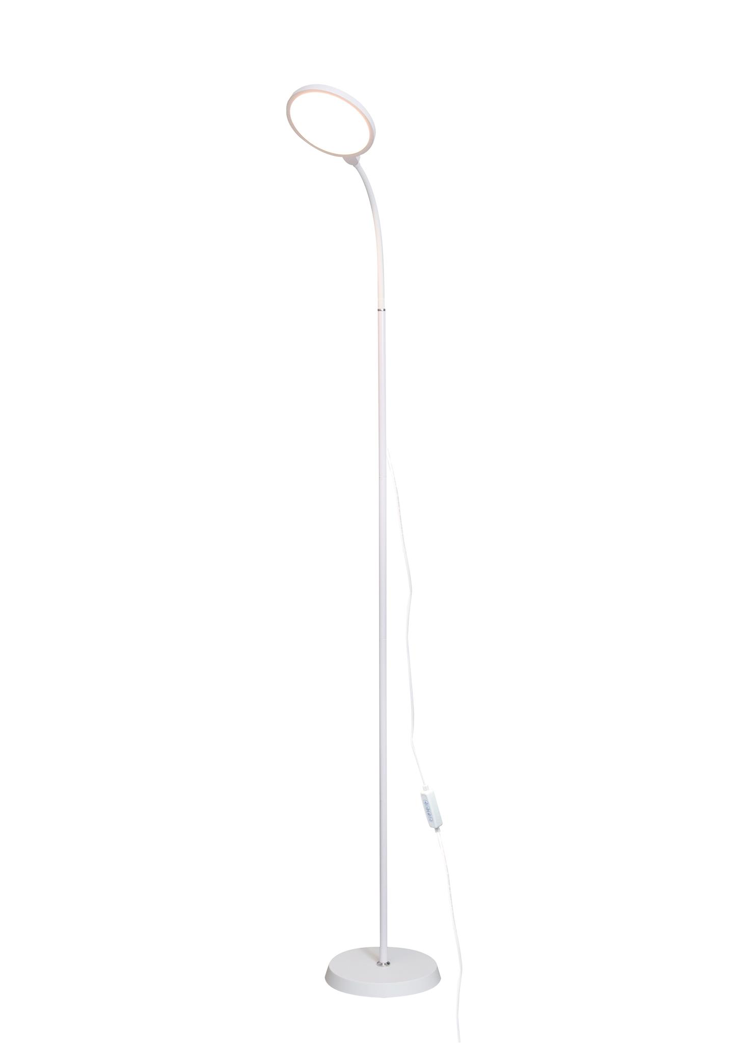 Platinet PFL1084W podlahová LED lampa 10W stmívatelná 2v1, bílá PLAFLL1084BL
