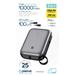 Platinet Powerbanka 10000 mAh 20W Power Delivery, 2xUSB-C, 1xUSB-A, kabel USB-C 1m, černá PLAPMPB1020C