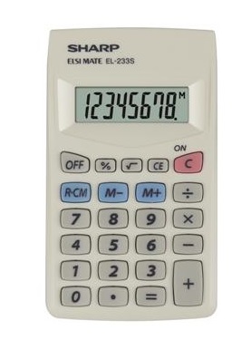 PLATINET SHARP CALCULATOR HANDHELD BOX EL233S SH-EL233S
