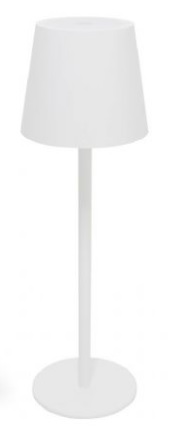 PLATINET TABLE WATERPROOF IP44 REGULATION RECHARGABLE WHTE PTL44W