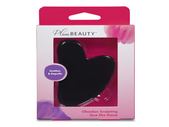 Plum Beauty Gua Sha z černého obsidiánu 0843445034359