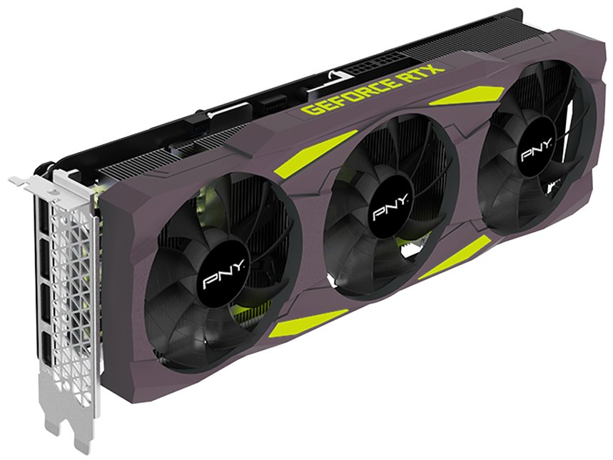 PNY GeForce RTX 3080 12GB UPRISING Triple Fan Edition LHR / 12GB GDDR6X / PCI-E / HDMI / 3x DP VCG308012LTFMPB1