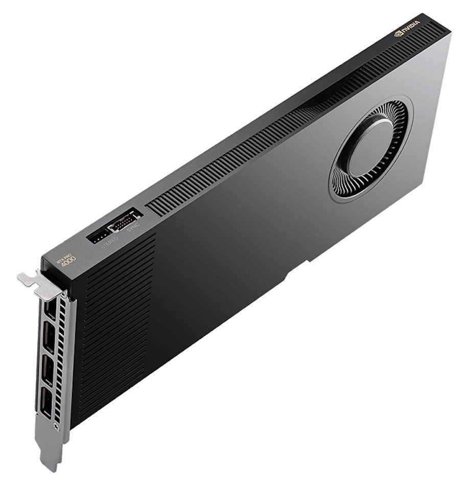 PNY NVIDIA RTX PRO 4000 Blackwell / PCI-E / 24GB GDDR7 ECC / 4x DP 2.1b / bulk VCNRTXPRO4000-SB