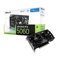 PNY VGA NVIDIA GeForce RTX 5060 Dual Fan 8GB OC, RTX 5060 OC, 8GB GDDR7, 3xDP, 1xHDMI VCG50608DFXPB1-O