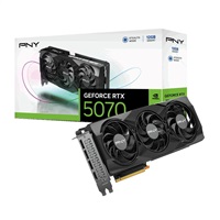 PNY VGA NVIDIA GeForce RTX 5070 Triple Fan 12GB, RTX 5070, 12GB GDDR7, 3xDP, 1xHDMI VCG507012TFXPB1