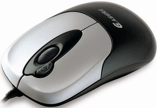 Počítačová myš A4tech X6-10D USB (Glaser 10D), 2xklik, USB, čierno-strieborná A4TMYS26922